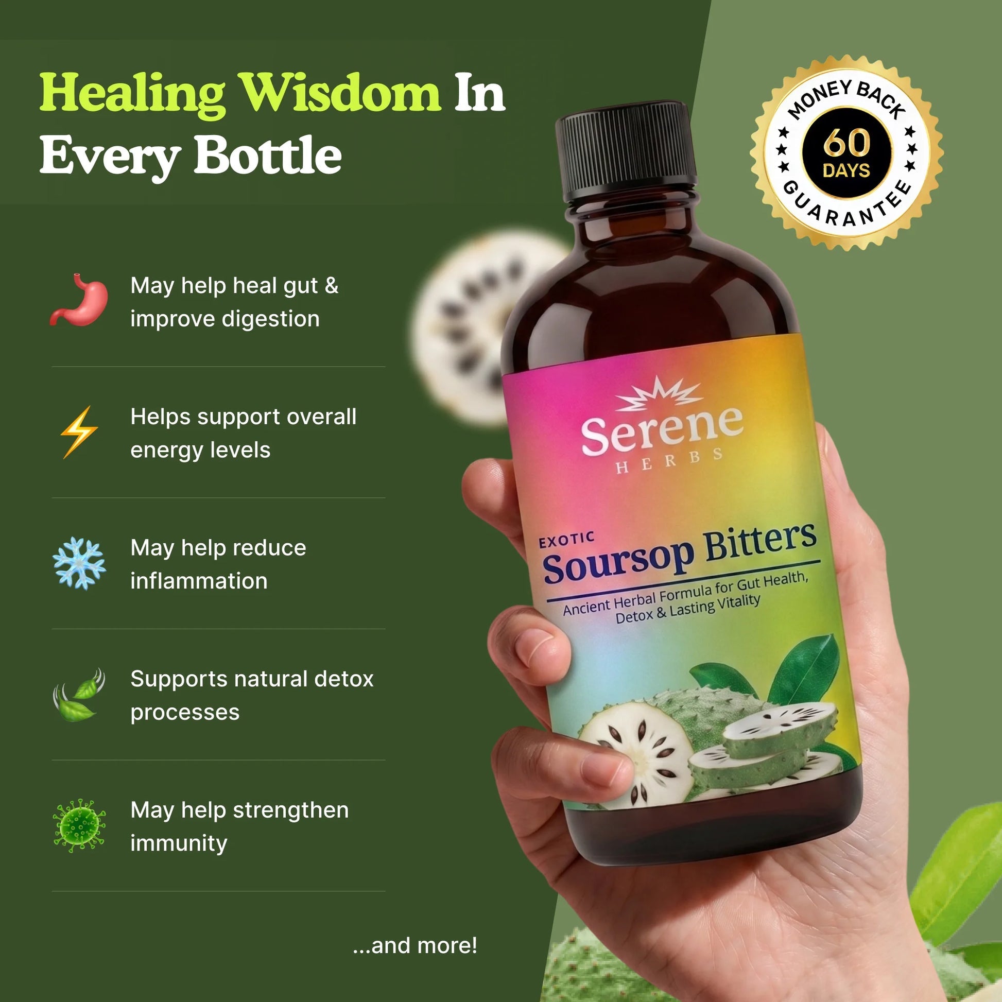 Serene Herbs Soursop Bitters (2 Bottles)