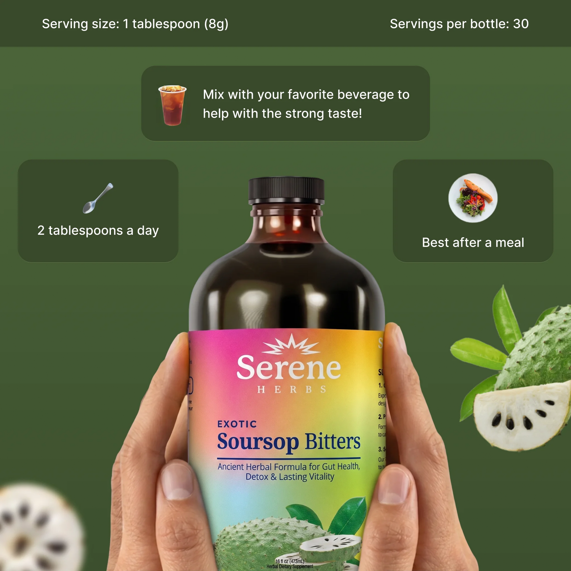 Serene Herbs Soursop Bitters (2 Bottles)