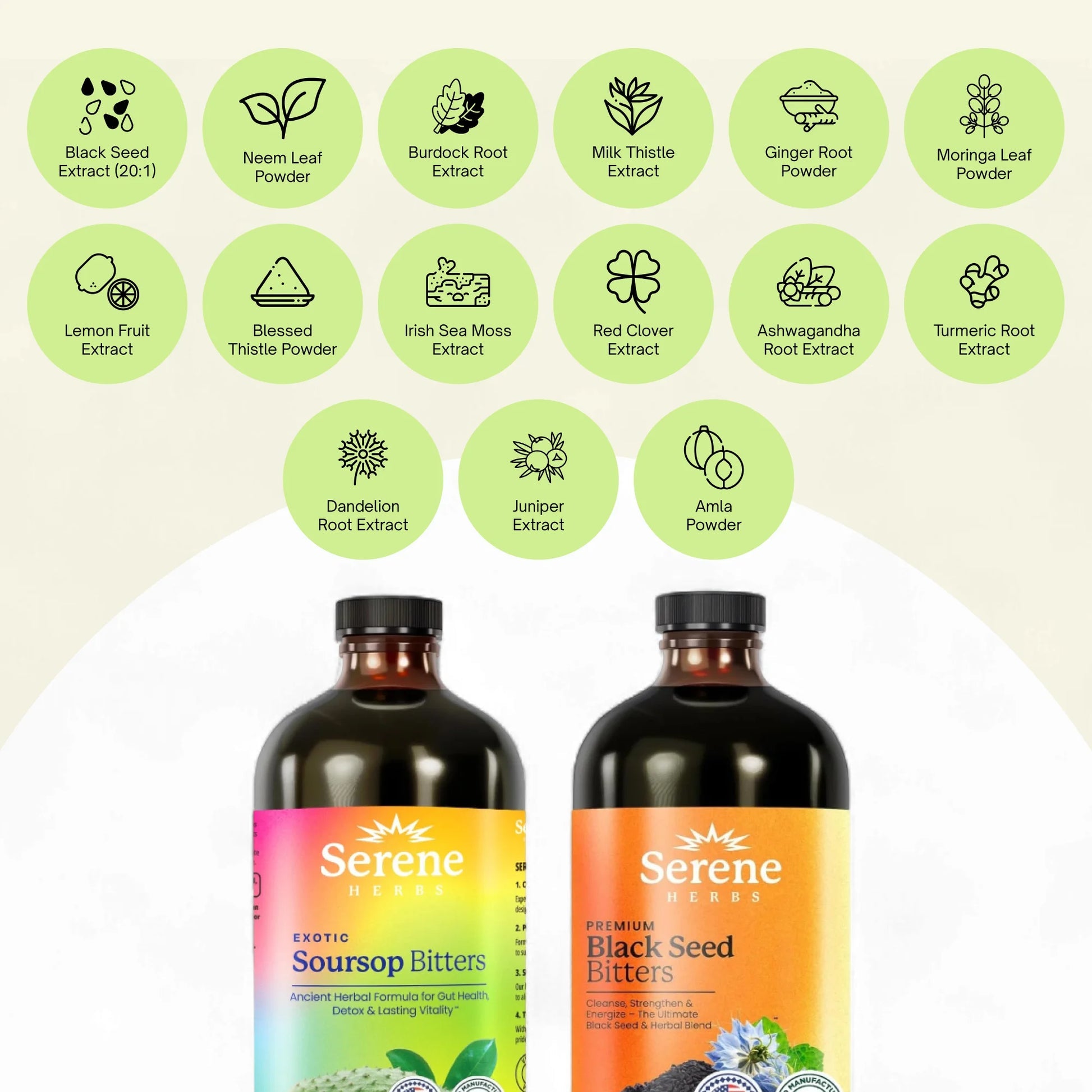 Black Seed Bitters Bundle – ( BUY 1 + GET 1 Soursop Bitters ）