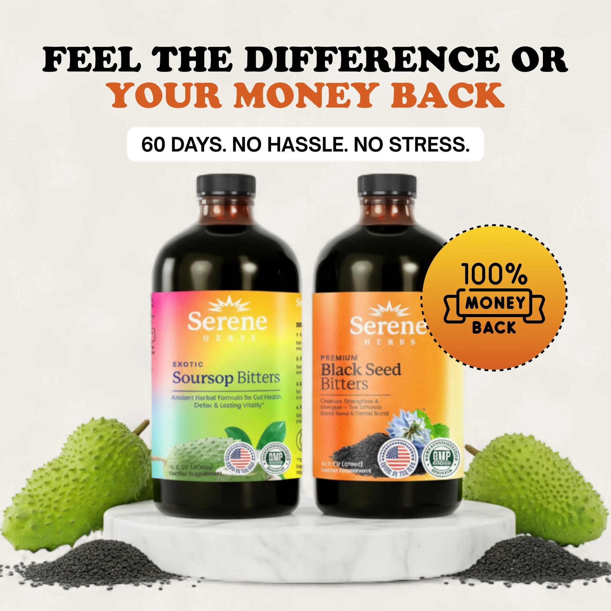 Black Seed Bitters Bundle – ( BUY 1 + GET 1 Soursop Bitters ）